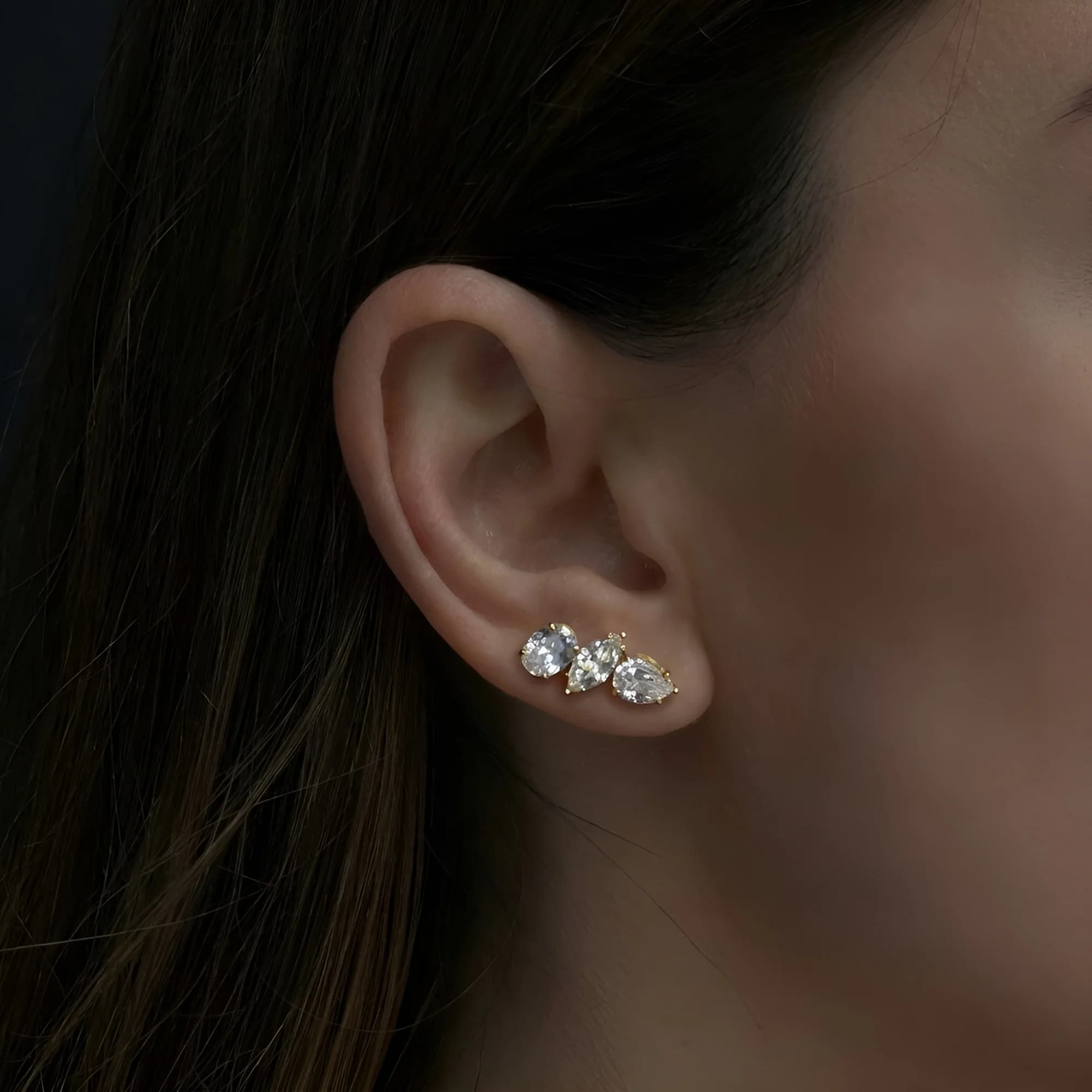 The It-Girl Trio Climber earrings